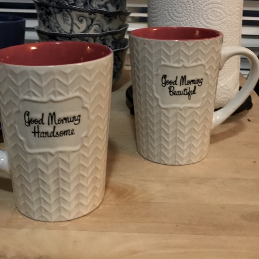 Good morning matching mugs!